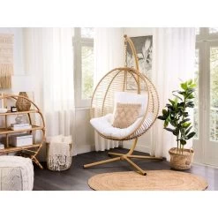 Beliani Hangstoel ARCO - Beige Polyester -Beroemde Tuinmeubel Winkel 1000084499 0103