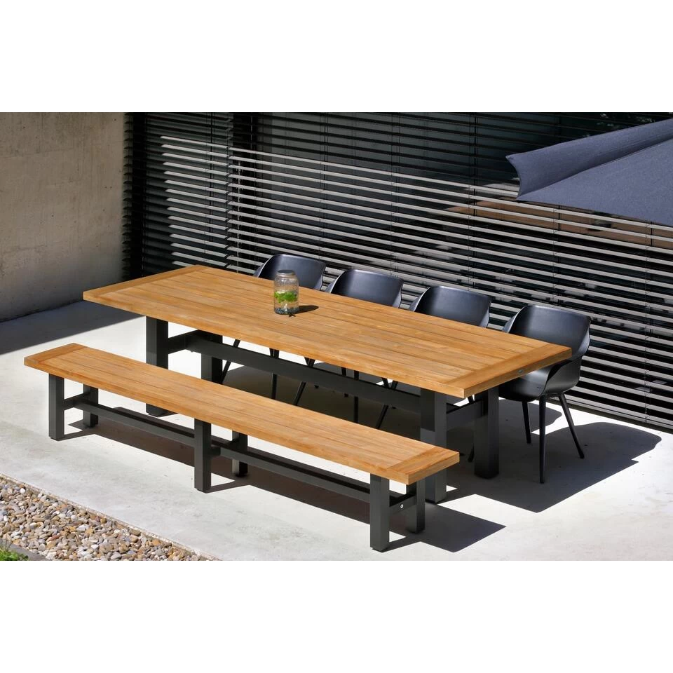 Hartman Yasmani Bank - 300x47 Cm. - Black 5 Hartman Yasmani Bank - 300x47 Cm. - Black - Afbeelding 3