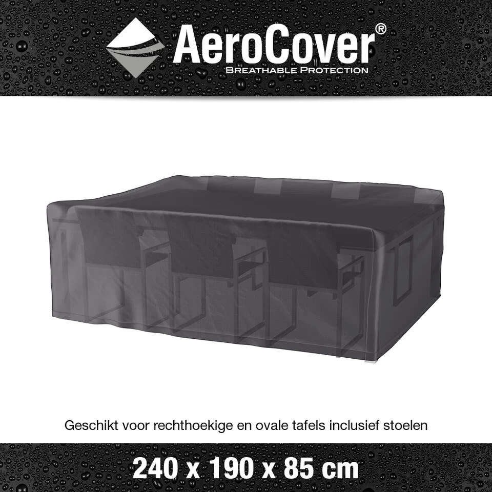 Aerocover Tuinsethoes - 240x190x85 Cm 4 Aerocover Tuinsethoes - 240x190x85 Cm - Afbeelding 2