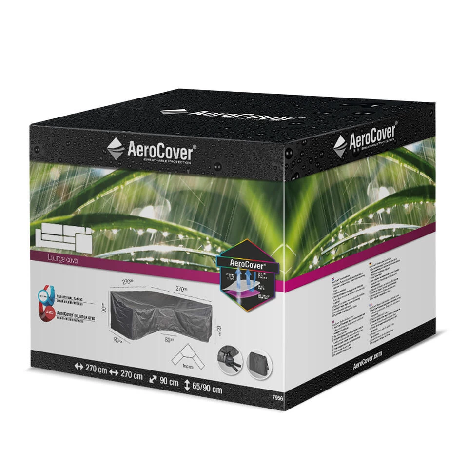 Aerocover Loungesethoes 270x270x90x65 Cm - L- Vorm Trapeze 5 Aerocover Loungesethoes 270x270x90x65 Cm - L- Vorm Trapeze - Afbeelding 3