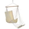 HI Hangstoel Met Voetensteun Katoen Canvas Beige -Beroemde Tuinmeubel Winkel 1000085424