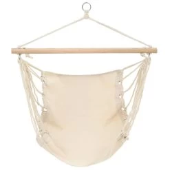 VidaXL Hangstoel Opvouwbaar Crème