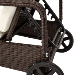 Tectake - Wicker Ligbed – Bruin - Afmetingen 200 X 70 X 33 Cm 9 Tectake - Wicker Ligbed – Bruin - Afmetingen 200 X 70 X 33 Cm -Beroemde Tuinmeubel Winkel 1000086058 0103