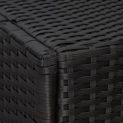 Tectake - Ligstoel - Wicker - Zwart -Beroemde Tuinmeubel Winkel 1000086059 0103