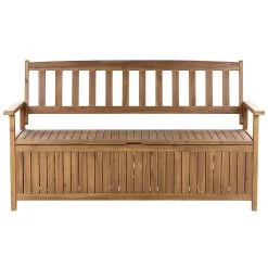 Beliani Tuinbank SOVANA - Lichte Houtkleur Acaciahout