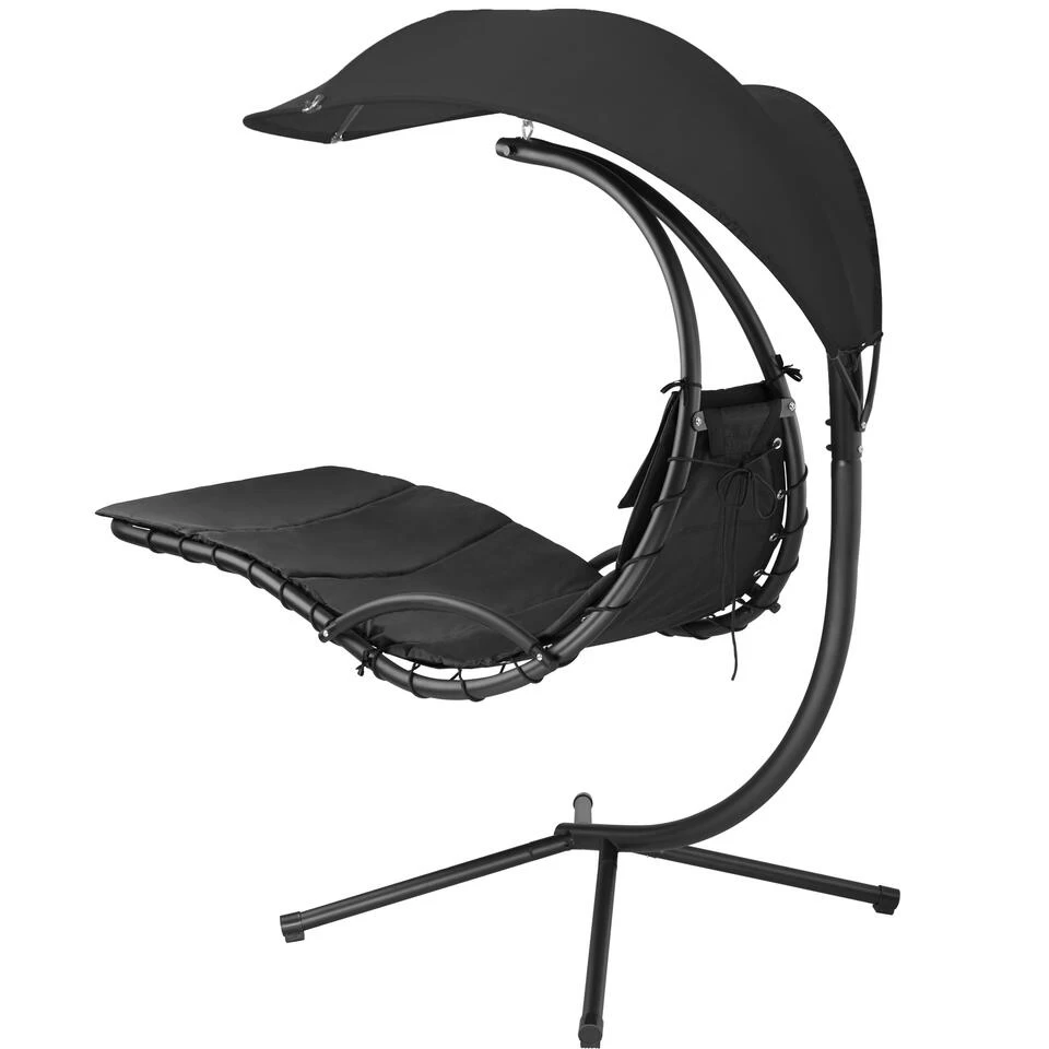 Tectake - Hangstoel Ligbed Maja - Zwart 5 Tectake - Hangstoel Ligbed Maja - Zwart - Afbeelding 3