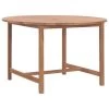 VidaXL Tuintafel Ø110x75 Cm Massief Teakhout 2 VidaXL Tuintafel Ø110x75 Cm Massief Teakhout -Beroemde Tuinmeubel Winkel 1000086793
