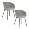 Garden Impressions Lexy Tuinstoel Licht Grijs - 2 Stuks