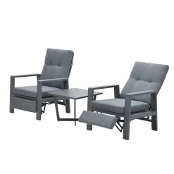 Garden Impressions Marsala Relax Loungestoel - Donker Grijs -Beroemde Tuinmeubel Winkel 1000087057 0102