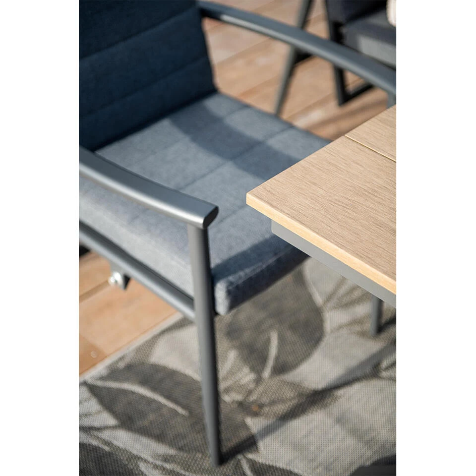 Garden Impressions Jerone Tuinstoel Verstelbaar - Donker Grijs 5 Garden Impressions Jerone Tuinstoel Verstelbaar - Donker Grijs - Afbeelding 3