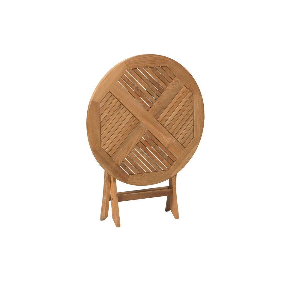 Exotan Inklaptafel Tuin Folding - Teak - Naturel - 75x80x80 5 Exotan Inklaptafel Tuin Folding - Teak - Naturel - 75x80x80 - Afbeelding 3