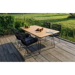 Exotan Tuintafel Slimm - Teak - Naturel - 75x180x100 -Beroemde Tuinmeubel Winkel 1000088986 0102