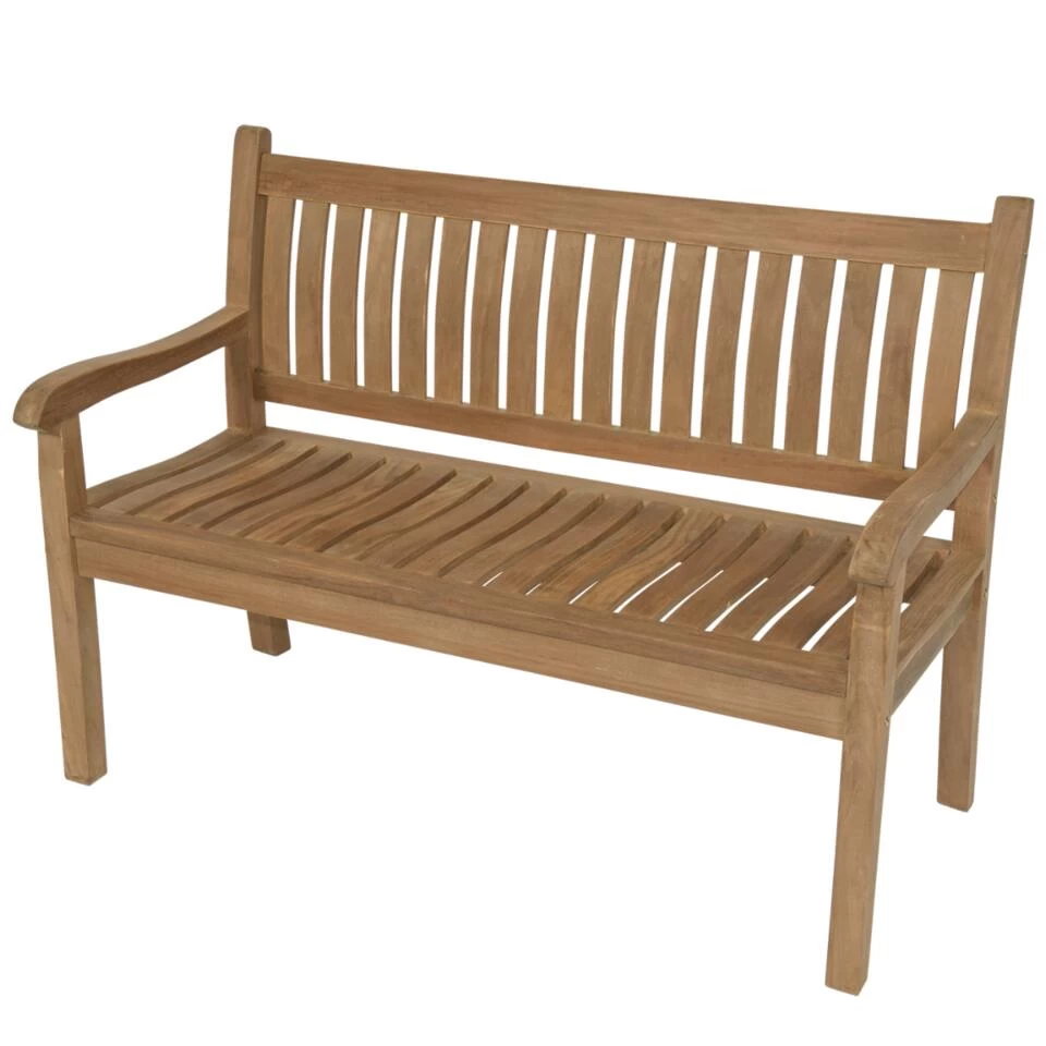 Teak Tuinbank Gebogen - Hout - Bruin 5 Teak Tuinbank Gebogen - Hout - Bruin - Afbeelding 3