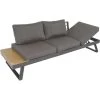 Arezzo Loungebank Polywood - Hout - Bruin 1 Arezzo Loungebank Polywood - Hout - Bruin -Beroemde Tuinmeubel Winkel 1000093876