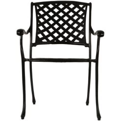 Tuinstoel Westminster - Aluminium - Zwart -Beroemde Tuinmeubel Winkel 1000093879 0102