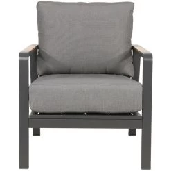 Loungestoel Mai Tai - Stof - Grijs -Beroemde Tuinmeubel Winkel 1000094340 0102