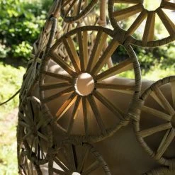 Flower Hangstoel Naturel - Wicker - Bruin -Beroemde Tuinmeubel Winkel 1000094365 0103