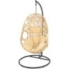 Flower Hangstoel Naturel - Wicker - Bruin -Beroemde Tuinmeubel Winkel 1000094365