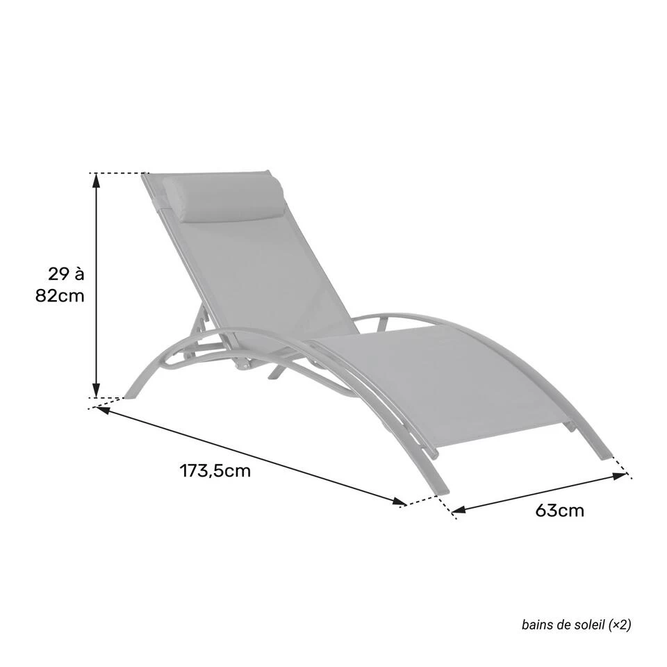 Happy Garden Zonnebedden GALAPAGOS - Groen - Aluminium 6 Happy Garden Zonnebedden GALAPAGOS - Groen - Aluminium - Afbeelding 4