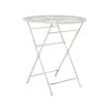 Beliani Inklapbare Tafel SCAFA - Wit Ijzer -Beroemde Tuinmeubel Winkel 1000095468