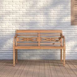 CLP Bank Maryland 120 Cm Teak 8 CLP Bank Maryland 120 Cm Teak -Beroemde Tuinmeubel Winkel 1000097775 0102