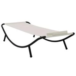 VidaXL Tuinbed 200x90 Cm Staal Crème -Beroemde Tuinmeubel Winkel 1309924062 0101