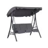 Beliani Schommelbank GARBO - Grijs Polyester -Beroemde Tuinmeubel Winkel 1466443215