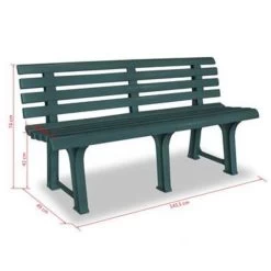 VidaXL Tuinbank 145,5 Cm Kunststof Groen -Beroemde Tuinmeubel Winkel 15427184f7ad49bdad31d0e9949fcc76