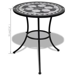 VidaXL Bistrotafel 60 Cm Mozaïek Zwart En Wit -Beroemde Tuinmeubel Winkel 2c3e9d22edf94fb2a24cb4117c94027f