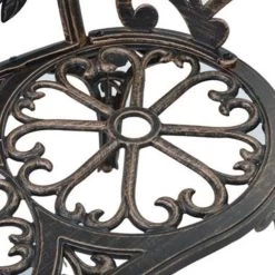 VidaXL Bistrobank 100 Cm Gietaluminium Bronskleurig 8 VidaXL Bistrobank 100 Cm Gietaluminium Bronskleurig -Beroemde Tuinmeubel Winkel 344e8239dc7049d48d96243e44480a10