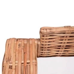 VidaXL Tuinbank 3-zits Natuurlijk Rattan -Beroemde Tuinmeubel Winkel 3788deeaab534fe6972010cbc84a8488
