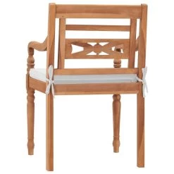 VidaXL Stoelen Batavia 2 St Met Kussens Massief Teakhout -Beroemde Tuinmeubel Winkel 383c57da8b9646e0aef6f7013b5296ce