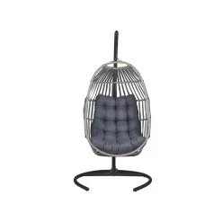 Beliani Hangstoel SESIA - Grijs Polyester, Pe Rotan 9 Beliani Hangstoel SESIA - Grijs Polyester, Pe Rotan -Beroemde Tuinmeubel Winkel 4ec4e740c85e4b768d5972423f26bdbc