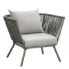 Loungestoel Almeria - Olijfgroen - 75x89x75 Cm -Beroemde Tuinmeubel Winkel 50105177