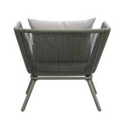 Loungestoel Almeria - Olijfgroen - 75x89x75 Cm -Beroemde Tuinmeubel Winkel 50105177 8000