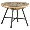 Le Sud Bijzettafel Monte Carlo - Naturel - Ø50x38 Cm