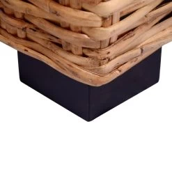 VidaXL Tuinbank 3-zits Natuurlijk Rattan -Beroemde Tuinmeubel Winkel 56d5b99300ae44318a047bd9450528a1