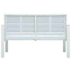 VidaXL Tuinbank Hout-look 120 Cm HDPE Wit -Beroemde Tuinmeubel Winkel 5fc567e44c4148779b2771e1a579225e