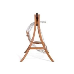 Beliani Schommelbank APRILIA - Donkere Houtkleur Larikshout -Beroemde Tuinmeubel Winkel 6c5b1ce91bc049dca2887da71cb06d54