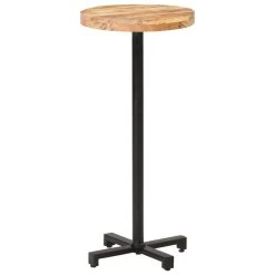 VidaXL Bartafel Rond Ø50x110 Cm Ruw Mangohout -Beroemde Tuinmeubel Winkel 730a3c95d5954ab884ffa2023bcda416