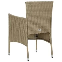 VidaXL Tuinstoelen 2 St Poly Rattan Beige -Beroemde Tuinmeubel Winkel 78cf118feaf14f1cade0f9ea37a0cb2a