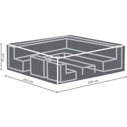 Outdoor Covers Premium Hoes Voor Loungeset - 75x250x250 Cm -Beroemde Tuinmeubel Winkel 81010516 0200