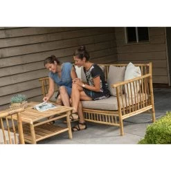 Exotan Bank Bamboo - Bruin (incl. Kussens) 8 Exotan Bank Bamboo - Bruin (incl. Kussens) -Beroemde Tuinmeubel Winkel 81012377 0102
