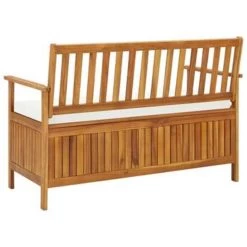 VidaXL Tuinopslagbank 120x63x84 Cm Massief Acaciahout -Beroemde Tuinmeubel Winkel 86482c695b6e4dea8a947bf24ce4f8ab