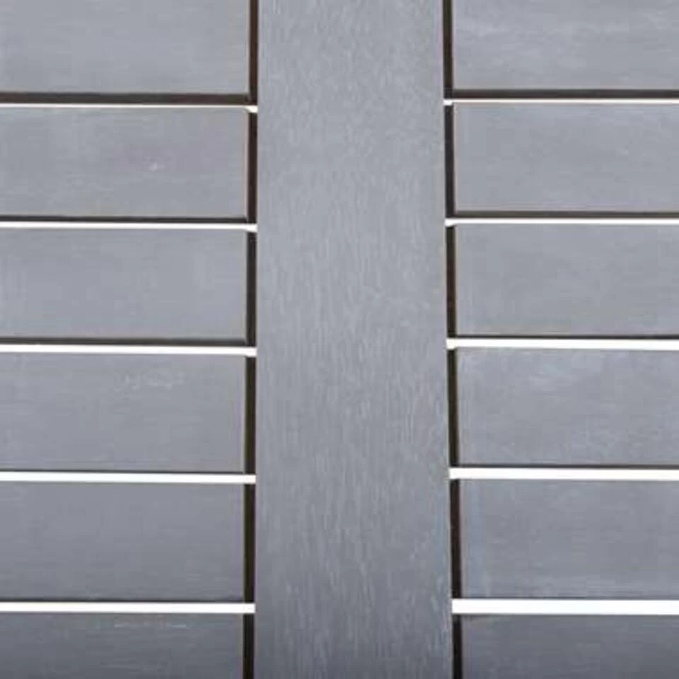 VidaXL Tuintafel 80x80x74 Cm Massief Acaciahout Grijs 6 VidaXL Tuintafel 80x80x74 Cm Massief Acaciahout Grijs - Afbeelding 4