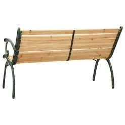 VidaXL Tuinbank 123 Cm Gietijzer En Massief Vurenhout -Beroemde Tuinmeubel Winkel 9d0f18a0e578416a960786ed0ad8ec31