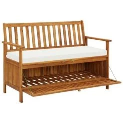 VidaXL Tuinopslagbank 120x63x84 Cm Massief Acaciahout -Beroemde Tuinmeubel Winkel 9f40137cdfbb42c48753b79c1dcbd464