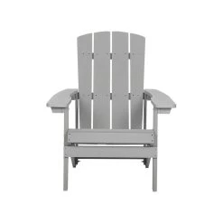 Beliani Tuinstoel ADIRONDACK - Grijs Kunsthout -Beroemde Tuinmeubel Winkel b2514739c4ed42d480c75ece9ee47dd3