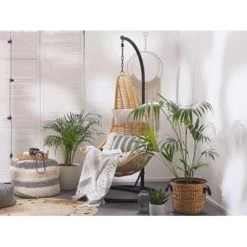 Beliani Hangstoel ATRI - Beige Pe Rotan 7 Beliani Hangstoel ATRI - Beige Pe Rotan -Beroemde Tuinmeubel Winkel b903f43c90ab4a8586fec6d31e265525