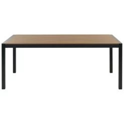 Beliani Tuintafel VERNIO - Lichte Houtkleur Kunsthout, Aluminium -Beroemde Tuinmeubel Winkel bed6d7c15263427586a1c101324b98c0